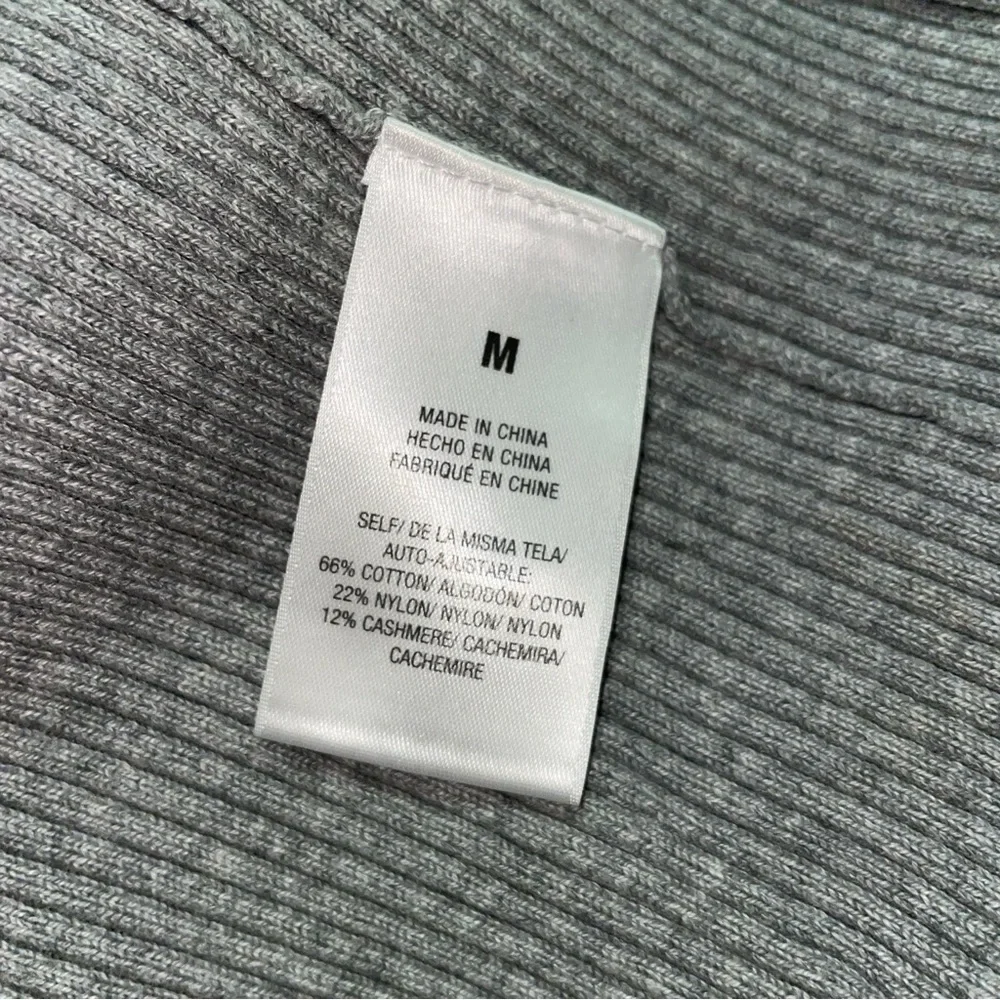 NEW! Favorite Daughter- The Lena Midi Dress Frost Gray Size M Buttoned Ribbed